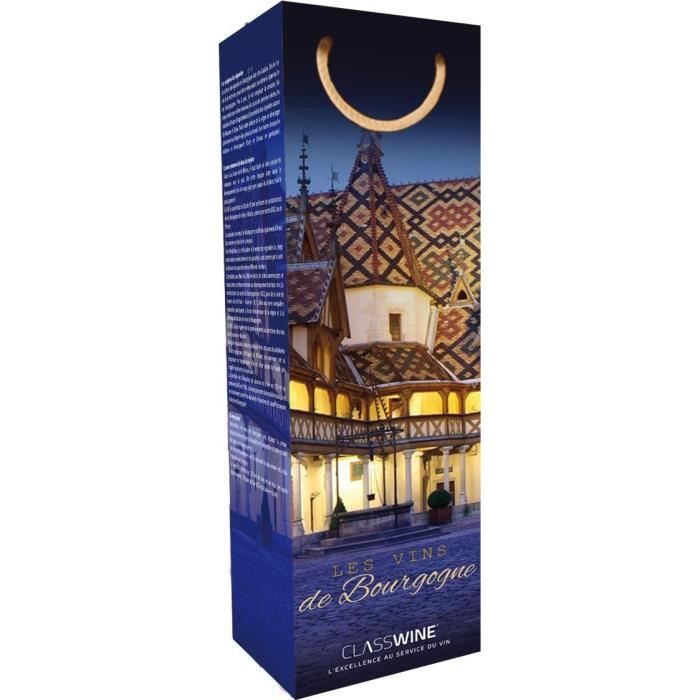 CLASSWINE Pochette pour 1 bouteille vin de Bourgogne Hospices de Beaune