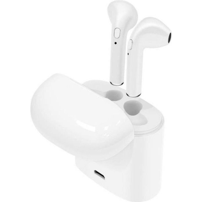 Contact Écouteurs sans fil Bluetooth avec étui de recharge - Blanc - BXAUT W02