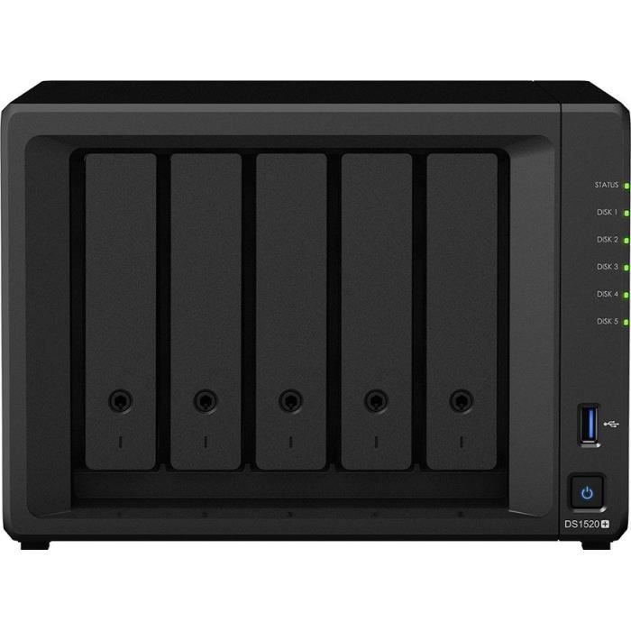 Boitier Synology DiskStation DS1520+ - Serveur de Stockage NAS