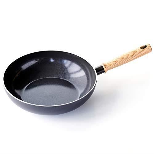 GreenChef CC001968-001 Vintage Poêle Wok, 24cm / 2.5 litres, noir