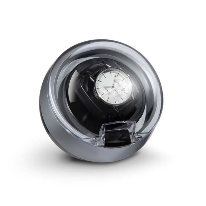 Klarstein St. Gallen ll Remontoir de montres Premium 4 vitesses 3 modes de rotation - Argent