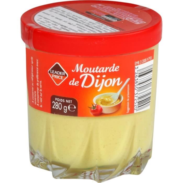Moutarde de Dijon 280g Leader Price