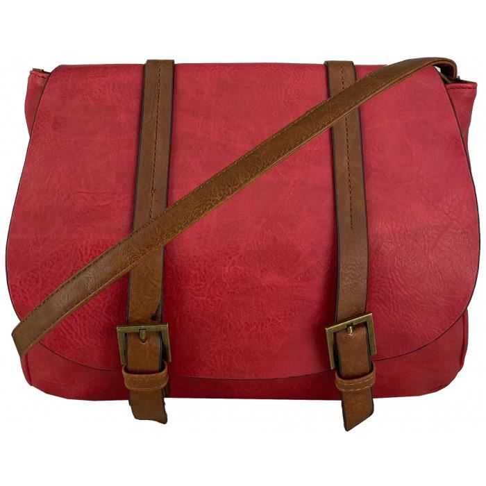 Sac bandoulière Krlot ROUGE - K0281