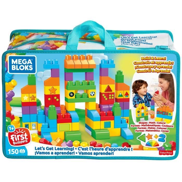 Mega Bloks Sac Construction Deluxe, 150 briques, jouet pour bébé et enfant de 1 à 5 ans, FVJ49