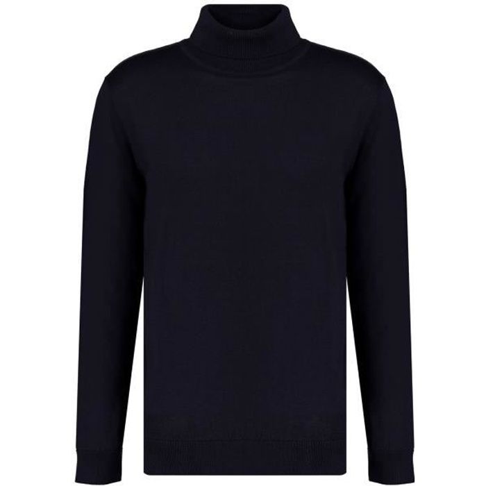 DEELUXE Pull col roulé en coton bio DALY Navy