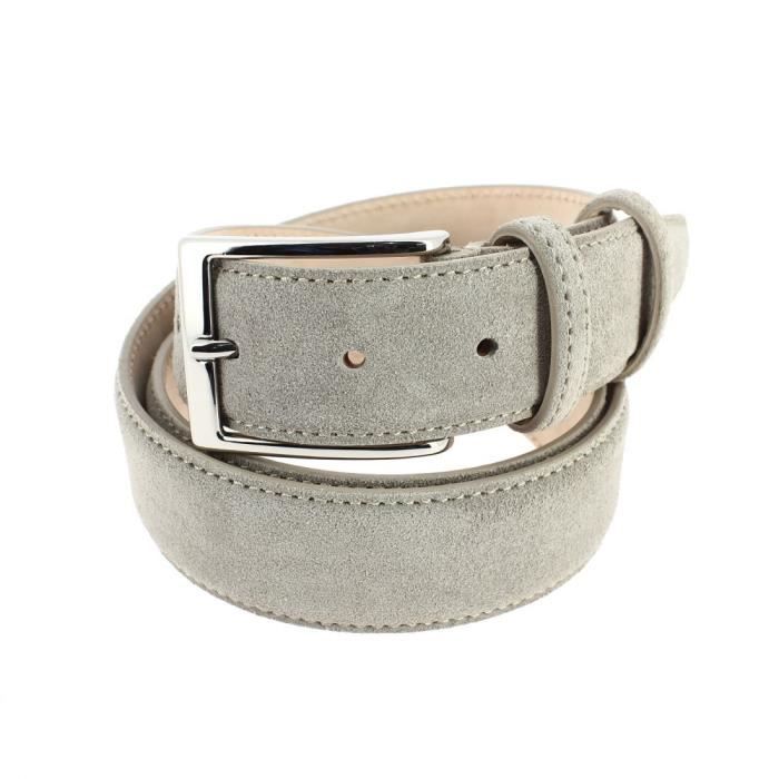 Tony & Paul - Ceinture en daim - ALASKA - Gris taupe - M 90-105 Homme