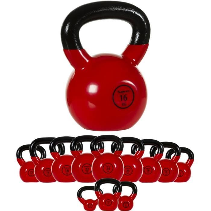 MOVIT Poids Kettlebell en fonte vinyle, 16kg