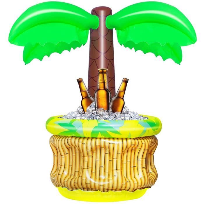 JOUET DE PLAGE-Pool party seau à glace boisson gonflable petit cocotier
