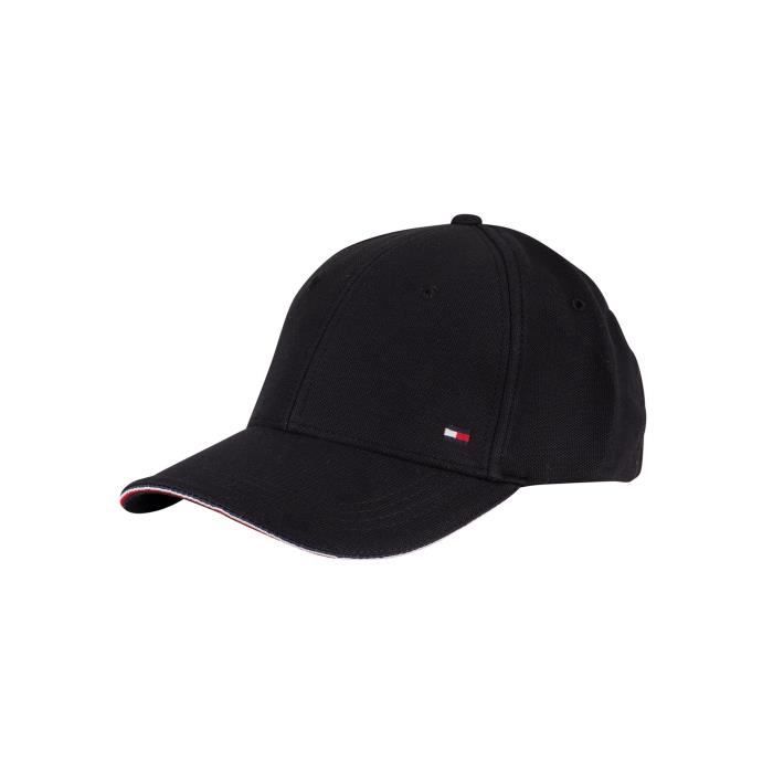 Tommy Hilfiger Casquette de baseball Elevated Corporate, Noir, Homme, Taille Unique