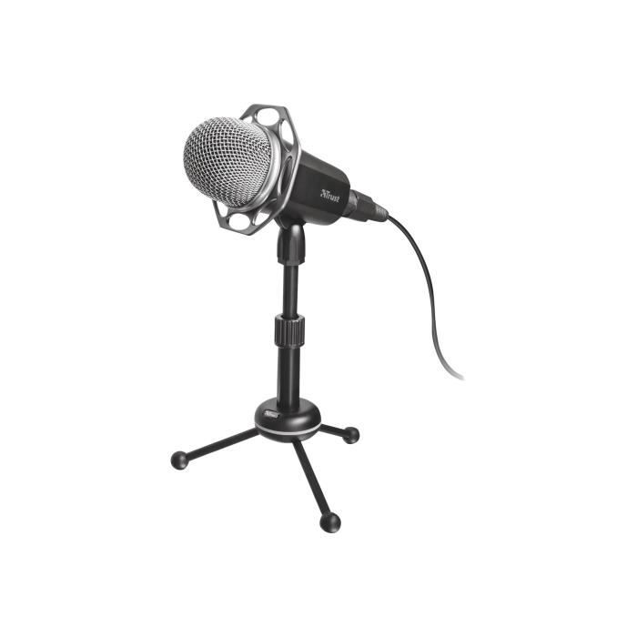 TRUST Microphone USB All-round - Compatible avec tous les ordinateurs fixes ou portables