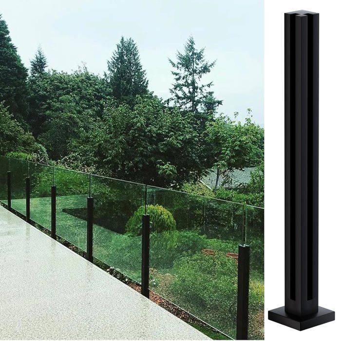 Tiges De Poteau Pour Balustrade Réglables 48.3x2.5mm - Acier Inoxydable 316, Finition Satinée