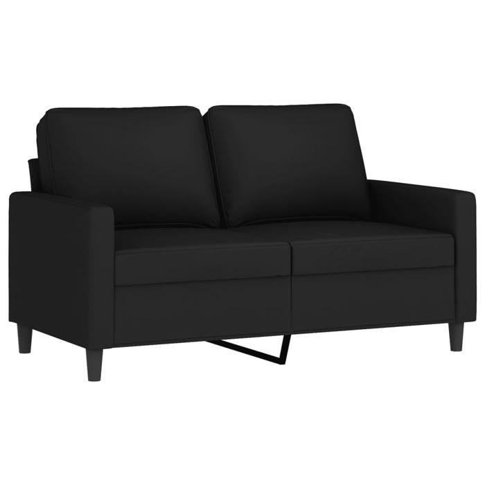 BEAU Canapé à 2 places Noir 120 cm Velours SS0000248912