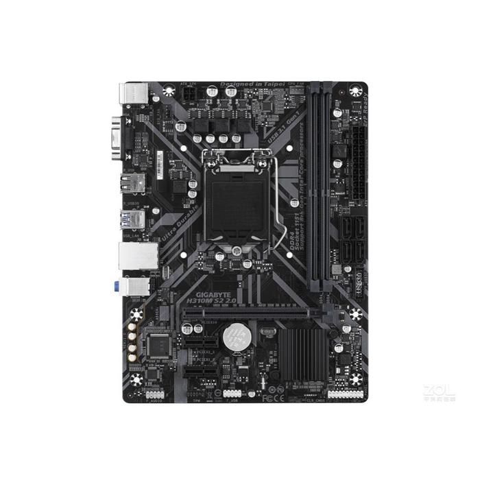 Carte mère GIGABYTE H310M S2 2.0 Intel H310 Socket LGA1151 2xDDR4 SDRAM 32GB Micro ATX - Gigabyte