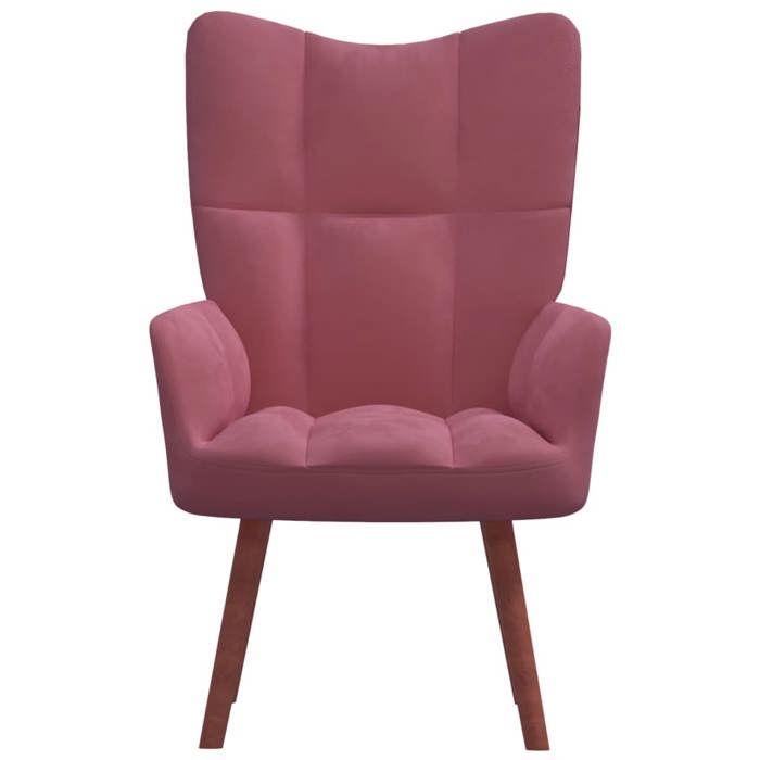 Fauteuil de relaxation - mango - Rose Velours - 615x69x955 cm M12328055