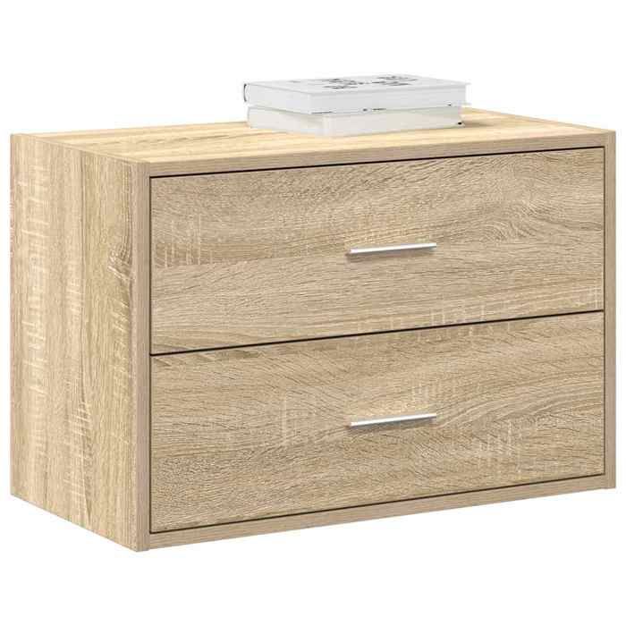 vidaXL Armoire avec 2 tiroirs chêne sonoma 60x31x40 cm bois ingénierie 858825
