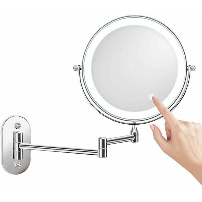Miroir - LARGEIGHT - 8 pouces - Grossissant lumineux - LED - Arrêt automatique