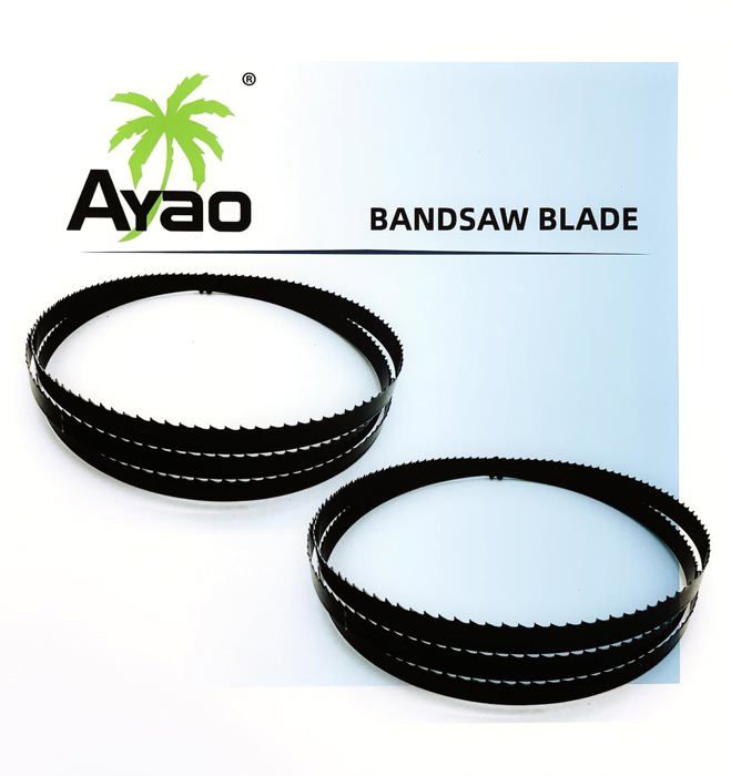 2 Lames Scie à Ruban 1400x9.5mm 12TPI - Acier Carbone, Dents Affûtées - Pour Bois