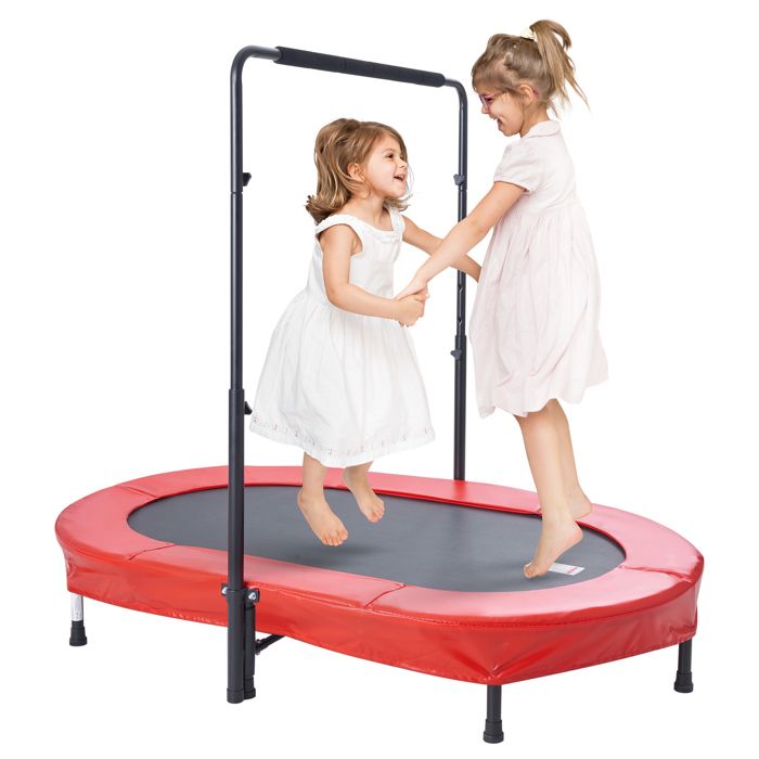 VEVOR Trampoline Enfant 152/175/376/442cm – Filet Sécurité 360° – Cadre Q195 – 44 Ressorts – Charge 70kg – Intérieur/extérieur – Cadeau Idéal