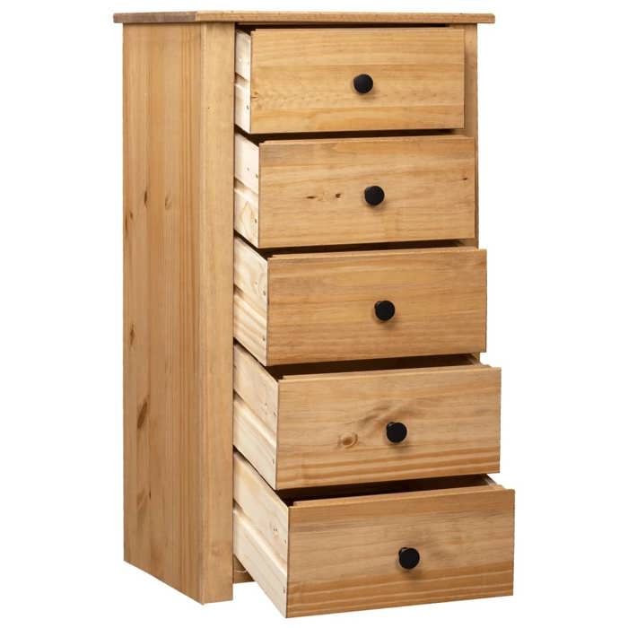 SOLDES dAutomneBuffet 46x40x89 cm meuble de rangementarmoire console - Pin Gamme Panama - HOMEFR5234