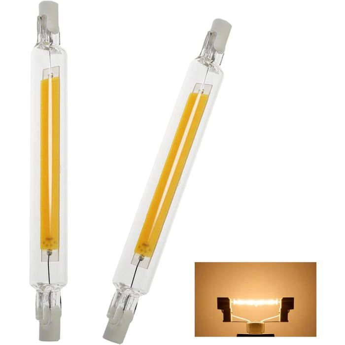 Ampoule LED R7S 118 mm - 20W équivalent 200W halogène - 2000 lumens - 4500K Blanc Neutre - Gradable 10% à 100%