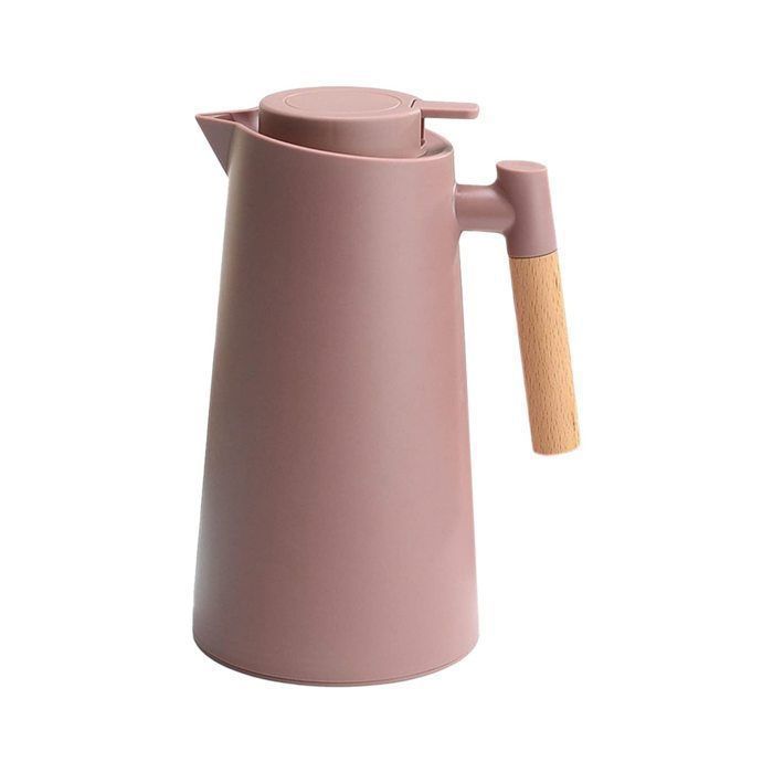 Bouteille isotherme en verre - capacité 1 litre - pour café thé eau boisson - double vide - maintien température longue ENEVAOCT