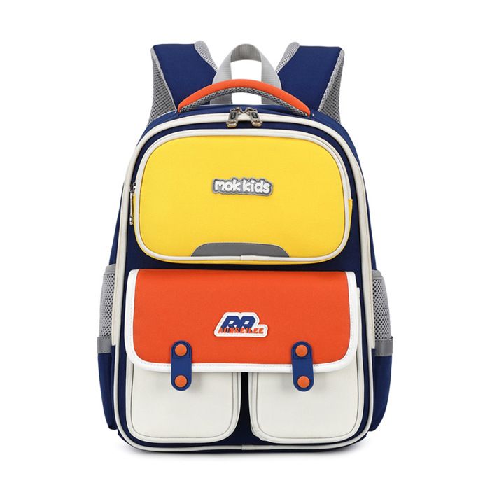 XJYDNCG Cartable Garçon Primaire Sac à Dos Enfant garçon et fille Imperméable 40x29x20cm - Bleu Jaune