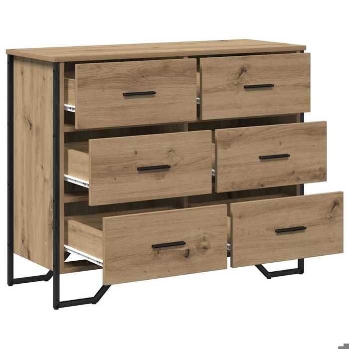 Commode Chêne artisanal 91x35.5x74.5 cm Bois reconstitué_2 ans garantie_11141