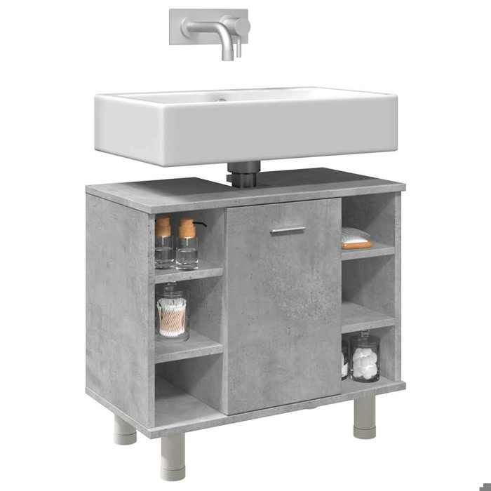 vidaXL Armoire de salle de bain Gris béton 60x32x53 5 cm Aggloméré poids:15.07 kg 511