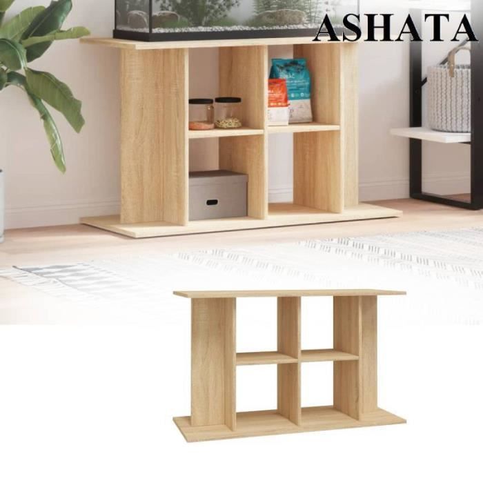 Meilleurs prix pour Support d'aquarium - Ashata - chêne sonoma - 100x40x60cm bois d'ingénierie - PLA5999744