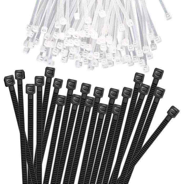 Lot De 100 Serre-câbles Blancs Transparents - En Plastique - Longs Et Résistants à La Traction De 18 Kg Auto Bloquants Pour Bureau Maison Et Exterieur 300 Mm X 4 Mm 87340878 Lot De 100 Serre-câbles Blancs Transparents - En Plastique - Longs Et Résistants à La Traction De 18 Kg Auto Bloquants Pour Bureau Maison Et Exterieur 300 Mm X 4 Mm 87340878