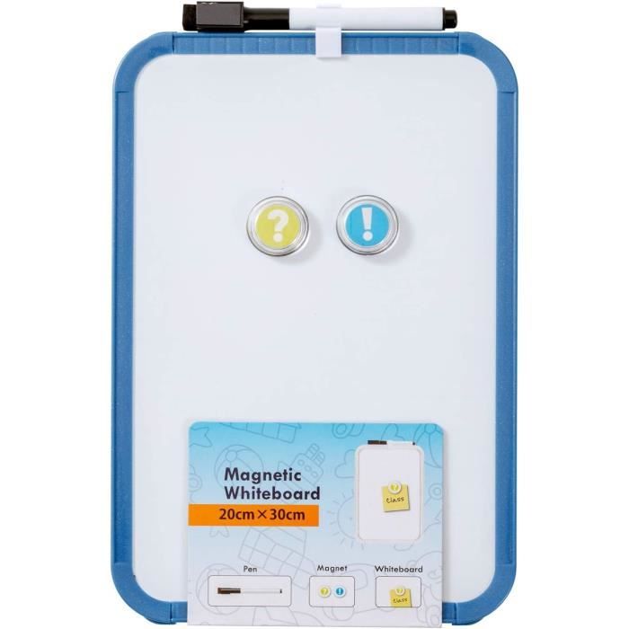 Tableau Blanc Magnétique Double Face A3 (30x40cm) Avec Support - Portable, Effaçable à Sec, Idéal École Et Tableau Blanc Magnétique Double Face A3 (30x40cm) Avec Support - Portable, Effaçable à Sec, Idéal École Et