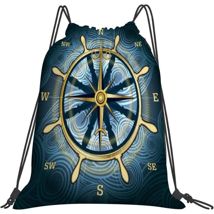 Sac à Dos De Sport SOL'S URBAN, à Cordon, Bleu Eau, 34,5x45 Cm, Neuf