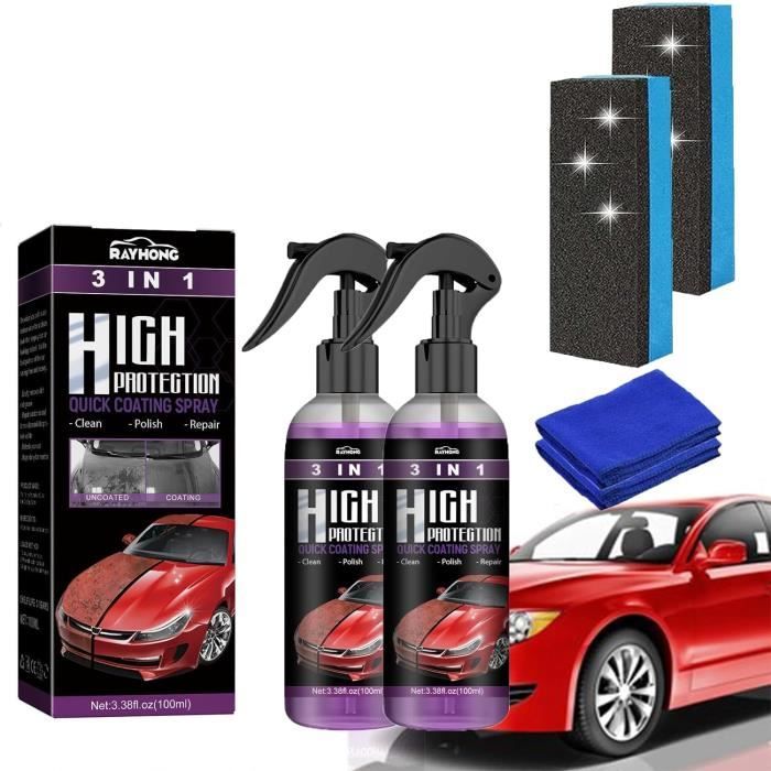 100 ML Spray Anti-Rayures pour Voiture, 3 en 1 Spray Anti Rayure pour  Voiture, Revêtement De Protection-EFFACE RAYURE - Cdiscount Auto
