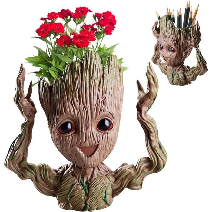 8€ sur Lot de 2 Pot de fleurs Guardians of the Galaxy Baby Groot 14 cm -  Jardinières et bacs - Achat & prix