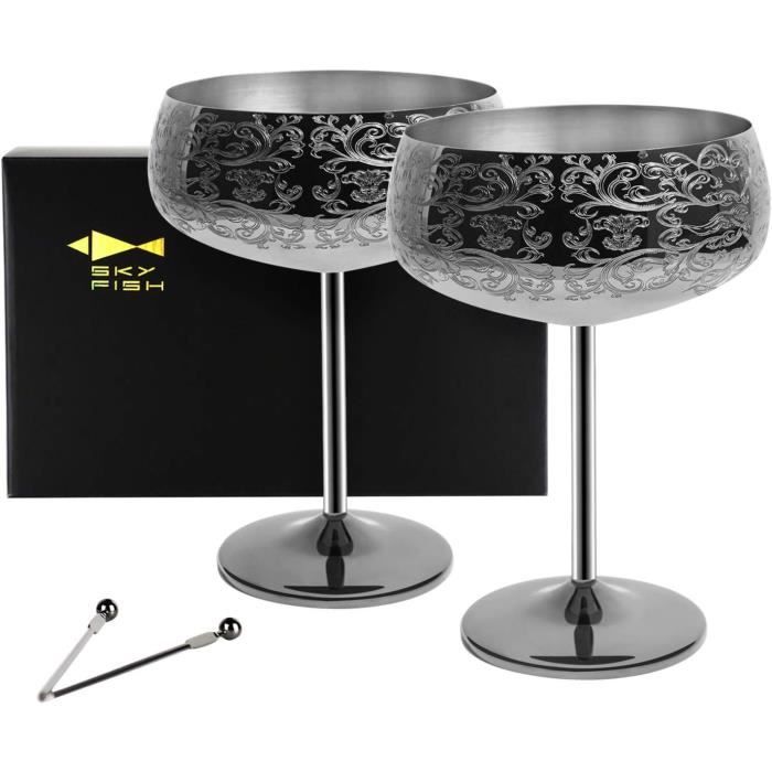 Lot De 5 Supports Suspendus Pour Verres à Vin En Métal Noir - 35,6 Cm - Rangement Sous Armoire Cuisine Ou Bar