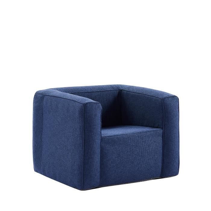 Fauteuil gonflable - TERRACOTTA - Modulable repliable - TPU 100% - Housse polyester 360 g/m² - Bleu