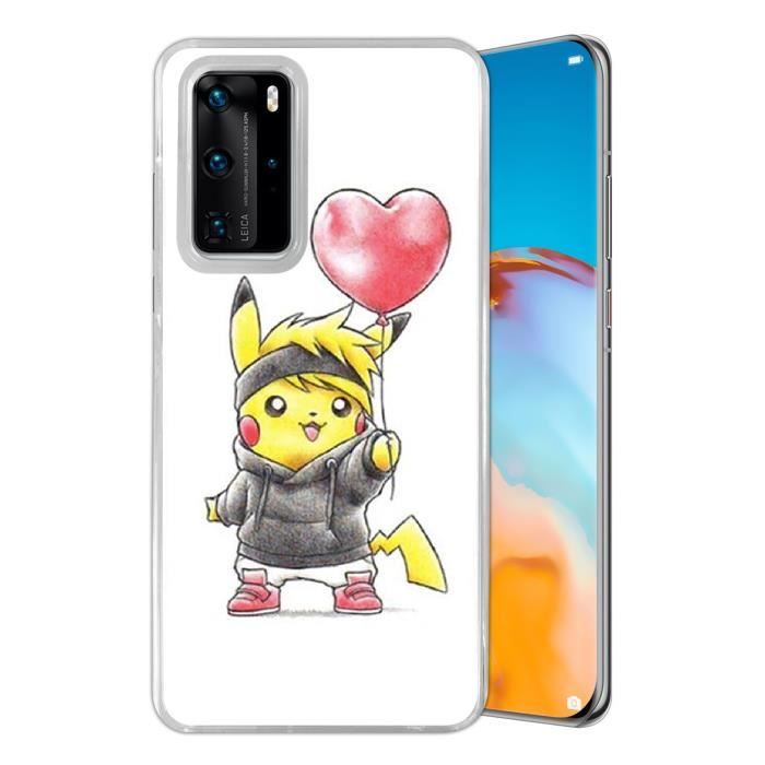 Coque pour Huawei P40 - Pokémon Bébé Pikachu. Protection téléphone,  accessoire telephone coque rigide de protection