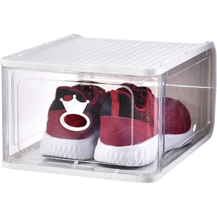 WIGUROE Chaussure De Blackjack 4 Plateaux – Distributeur De Cartes Transparent Pour Casino, Poker – Accessoire De Mélange Et Distribution (25 X 10 X 10 Cm, 630g)