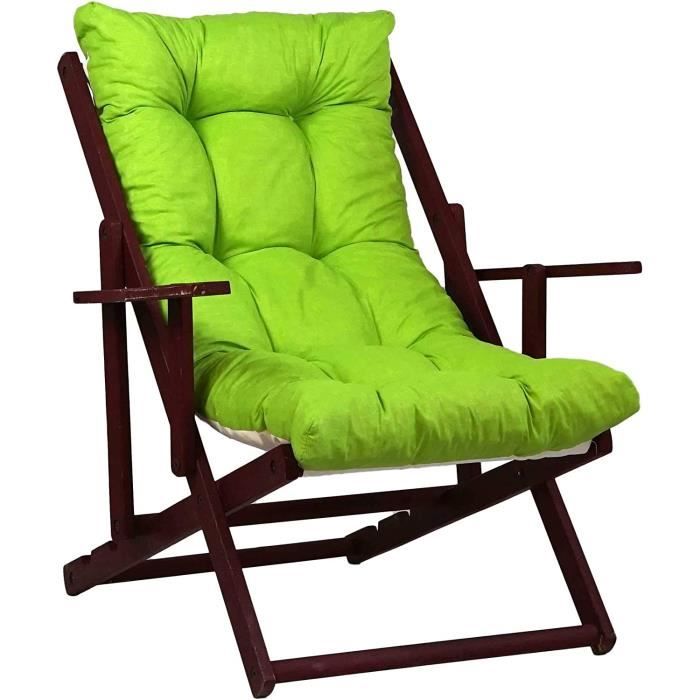 Coussin Pour Fauteuil Relax TECNOCUCI – 115 X 55 X 12 Cm, 100% Coton, Rembourrage Mousse, Fabriqué En Italie