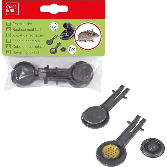 SWISSINNO Mini Repellente ad Ultrasuoni per Roditori 15 m² - Dispositivo Elettronico Anti Topi e Ratti per Interni - Allontana Martore e Piccoli Animali con Ultrasuoni - Plug-in da Presa