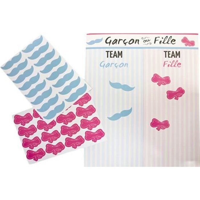 Jeu Pronostics Baby Shower Fille Ou Garcon Rose Cdiscount Maison