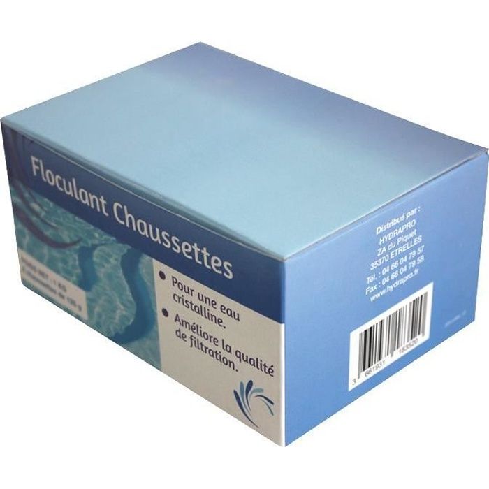 Floculant - MASTER POOL - chaussette 1kg - clarifiant piscine - pastilles à dissolution lente