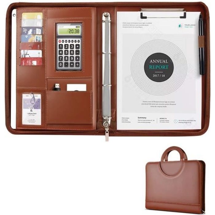 Portfolio A4 Avec Poignee Organiseur Multifonctionnel Conferencier Zippe A4 Porte Document Agenda D Affaire Pour Bureau En Cuir Achat Vente Conferencier 3675891691520 Soldes Sur Cdiscount Des Le 20 Janvier Cdiscount