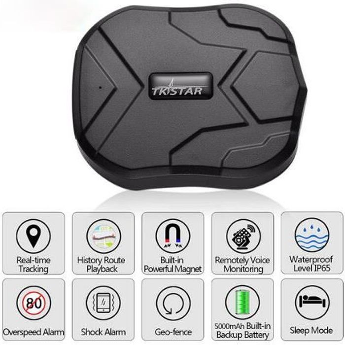 TKSTAR GPS Tracker Voiture 90 Jours En Veille 2G véhicule Tracker