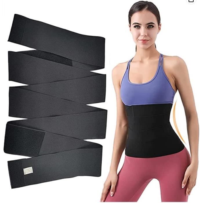 1Pcs Gaine Ventre Plat,4M Gaine Amincissante Taille Réglable  Extensible,Ceinture Sudation Femme Invisible,Pour Maigrir,Gym,Sport -  Cdiscount Prêt-à-Porter