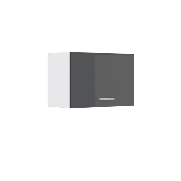 Elément haut de cuisine R-Line 60cm Plat Anthracite Haute brillance/Blanc Vicco 29268
