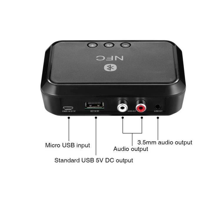 Adaptateur audio récepteur sans fil Bluetooth pour la voiture ou stéréo -  Cdiscount Informatique