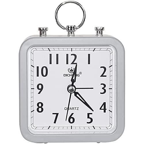 Réveil Analogique Silencieux,Réveil Matin Réveil De Quartz Plastique De Chevet,Petit Réveil À Réveil Analogique Silencieux,Réveil Matin Réveil De Quartz Plastique De Chevet,Petit Réveil À