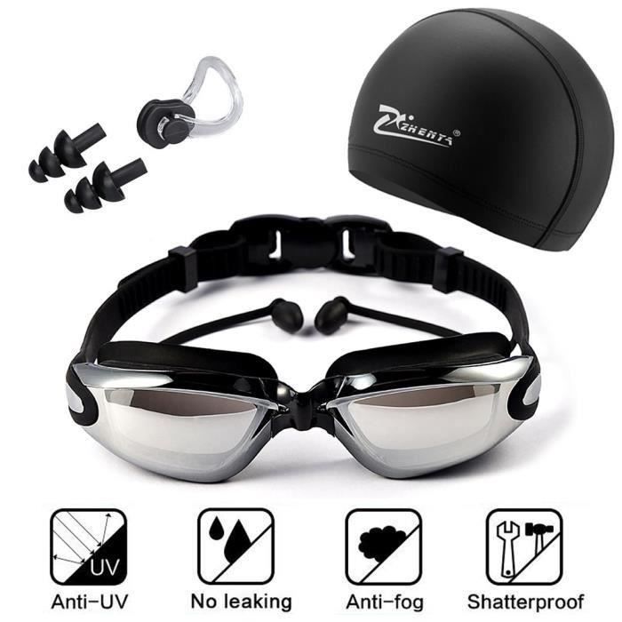 Bonnet De Bain Protection Oreille En Silicone Impermeable Lunettes De Natation étanche Et Anti