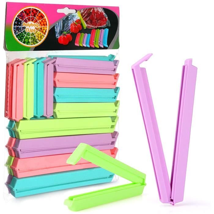 Clip Fermeture Sac Plastique Fermeture Sachet Alimentaire, 9pcs